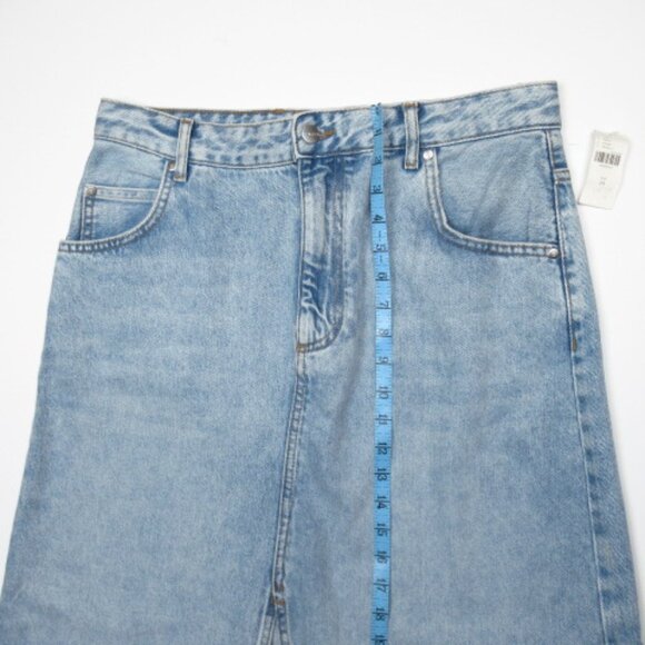 Anthropologie Pilcro The Madi Front-Slit Denim Maxi Skirt Endless Summer Wash 14 - Picture 5 of 11